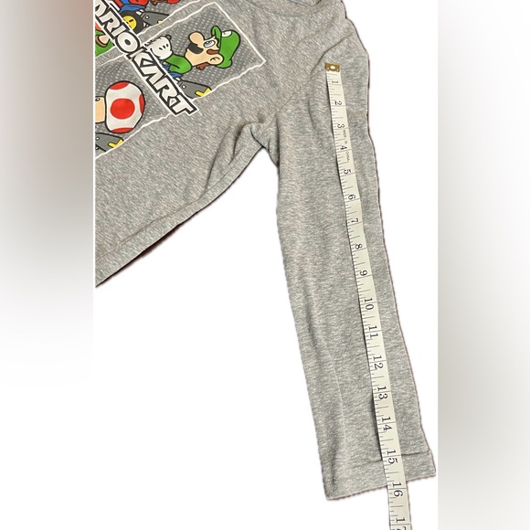 Kids Jumping Beans Super Mario shirt Luigi Bowser Toad heather gray Nintendo - Picture 4 of 8